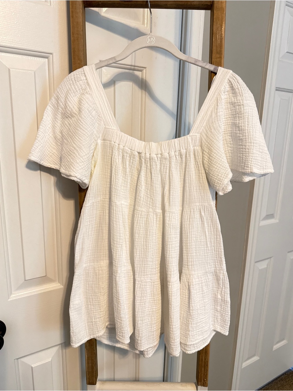 She + Sky Babydoll Gauze Top